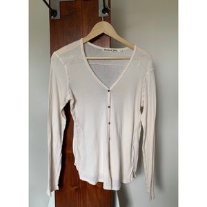 NWOT Michael Stars Button Down V Neck Cardigan